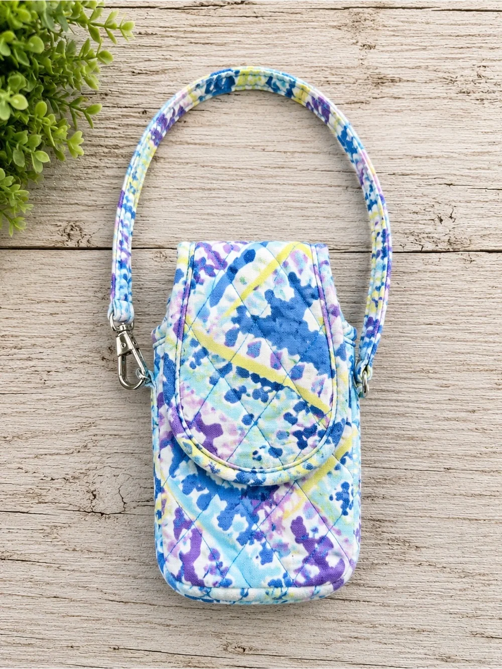 Vera Bradley Quilted Floral Phone Wristlet Case
